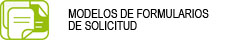Modelos de formularios de solicitud
